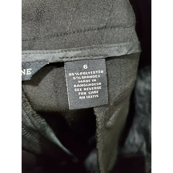 Larry Levine Women Black Polyester & Rayon Mid Rise Straight Legs Dress Pants 6 - Picture 8 of 12